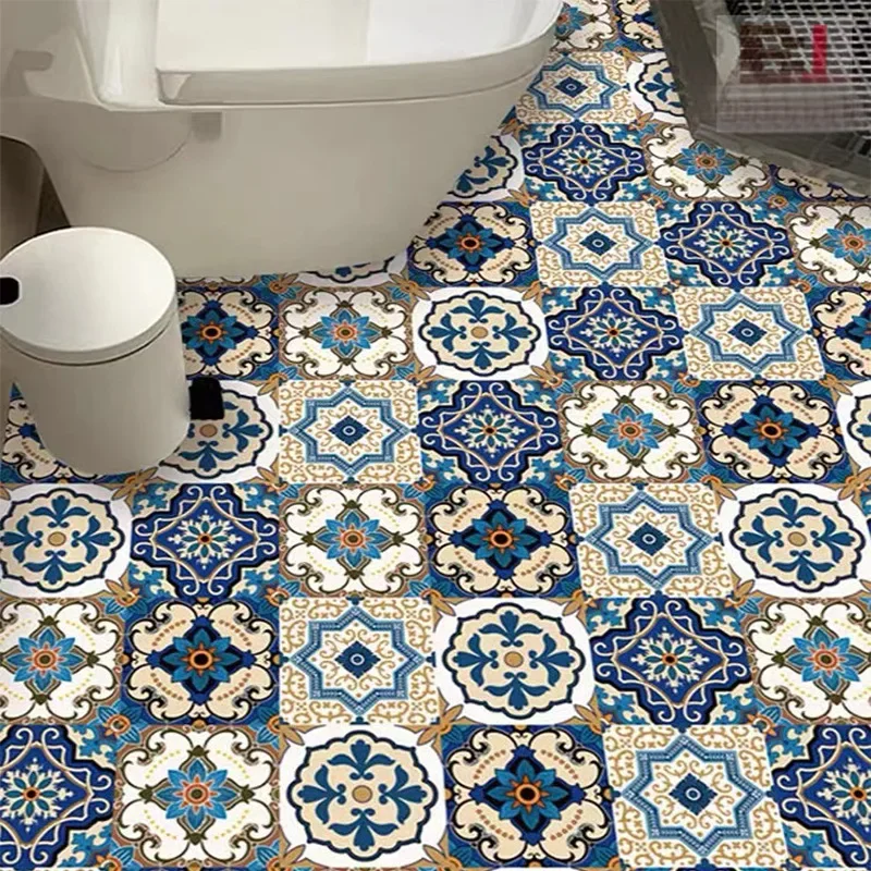 Small Ceramic Tile Pattern Wallpaper Bathroom Stove Kitchen Decoration Renovation Self-adhesive Wallpaper Wall Stickers