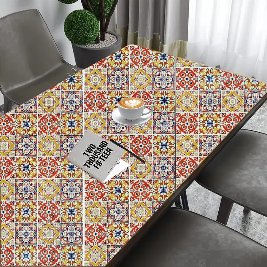 Small Ceramic Tile Pattern Wallpaper Bathroom Stove Kitchen Decoration Renovation Self-adhesive Wallpaper Wall Stickers