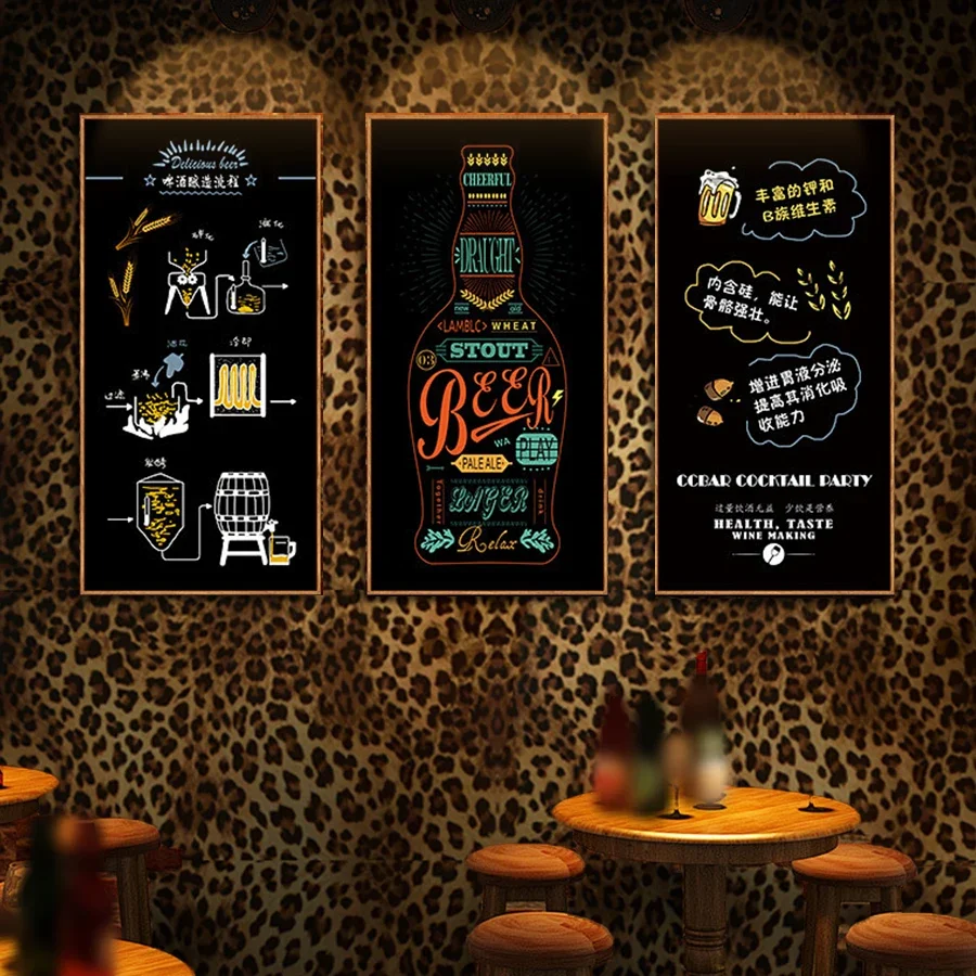 Leopard Print Self-adhesive Wallpaper for Home Decoration Dining Room Living Room Bedroom TV Background Wall PVC Sticker