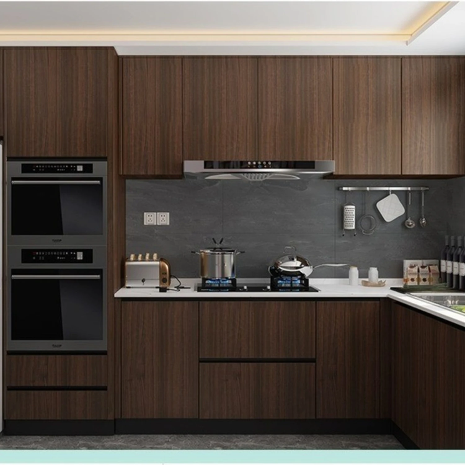 55cm Wood Grain PVC Vinyl Wallpaper Roll Waterproof Self Adhesive Decorative Film Home Furniture Cabinet Wardrobe Wall Stickers