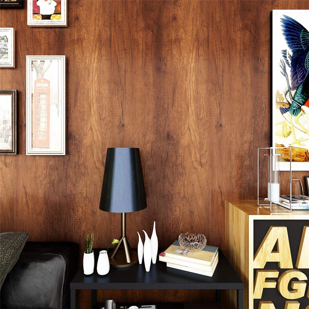 55cm Wood Grain PVC Vinyl Wallpaper Roll Waterproof Self Adhesive Decorative Film Home Furniture Cabinet Wardrobe Wall Stickers