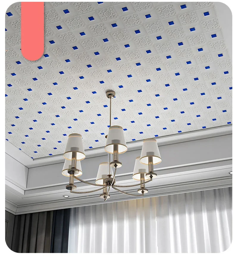 1/5/10Pcs 70x70cm Big Size Ceiling Wallpaper 3D Brick Waterproof Wall Stickers Foam Self-Adchive Wall Decoration