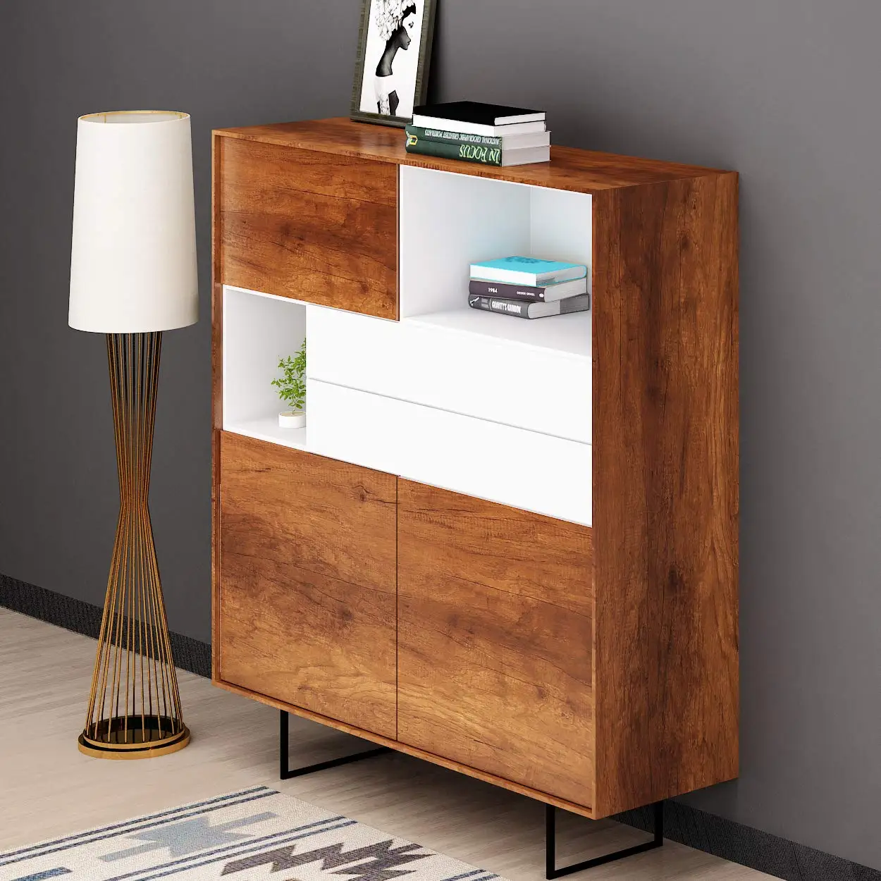 55cm 3D Wood Grain Self Adhesive PVC Wallpaper Waterproof Stickers for Wardrobe Cupboard Table Furniture Home Decor