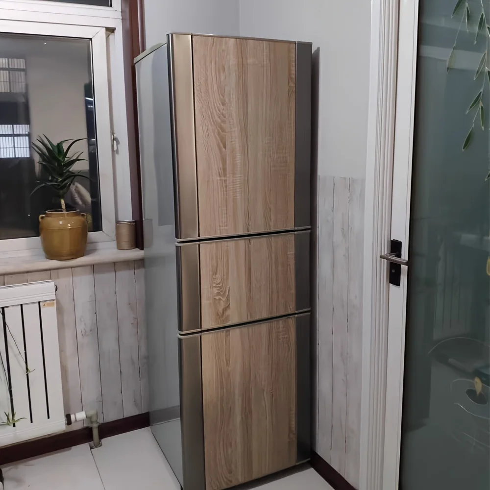 55cm 3D Wood Grain Self Adhesive PVC Wallpaper Waterproof Stickers for Wardrobe Cupboard Table Furniture Home Decor
