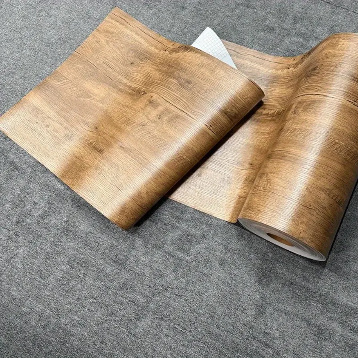 55cm 3D Wood Grain Self Adhesive PVC Wallpaper Waterproof Stickers for Wardrobe Cupboard Table Furniture Home Decor