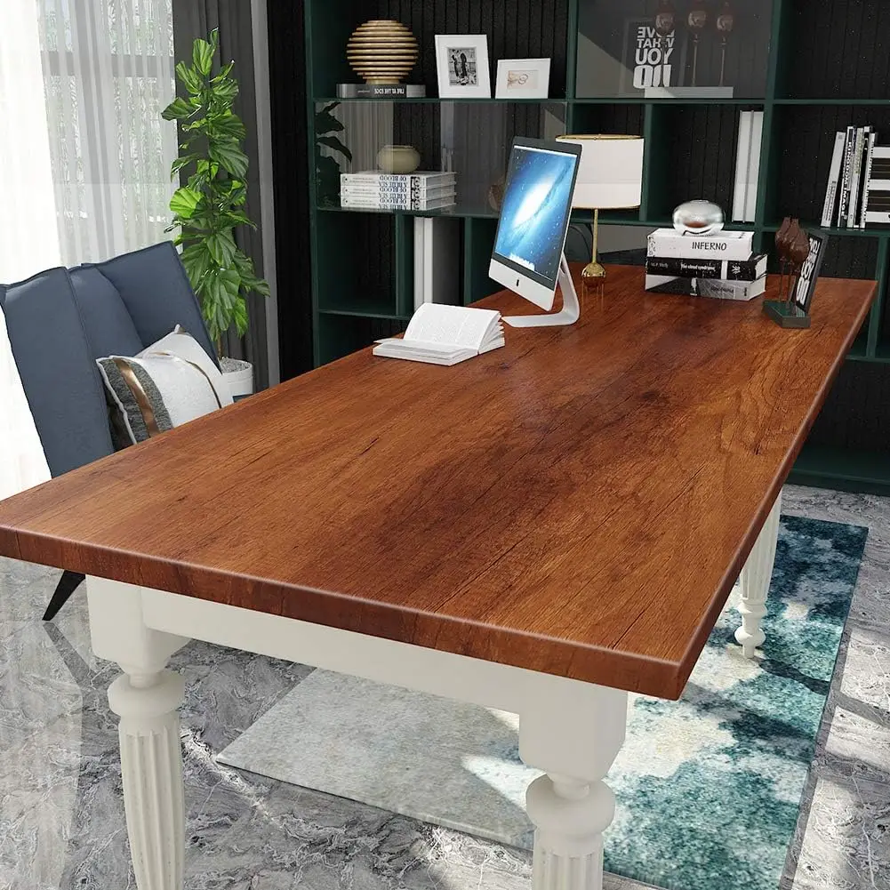 55cm 3D Wood Grain Self Adhesive PVC Wallpaper Waterproof Stickers for Wardrobe Cupboard Table Furniture Home Decor
