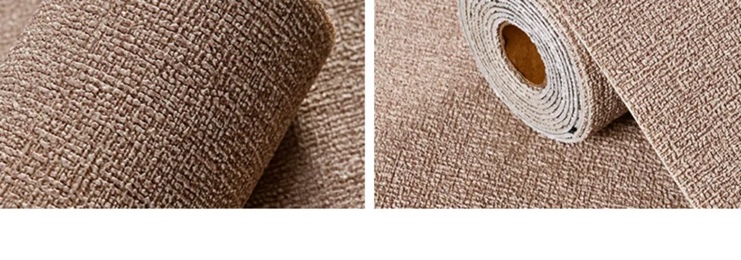 50cmX2.8m/10m Linen Self-adhesive PVC Solid Color 3D Foam Thickened Waterproof Background Wall Home Decor Wallpaper Wall Sticker