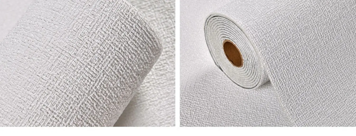 50cmX2.8m/10m Linen Self-adhesive PVC Solid Color 3D Foam Thickened Waterproof Background Wall Home Decor Wallpaper Wall Sticker