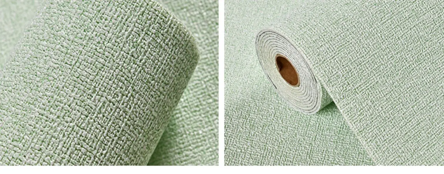 50cmX2.8m/10m Linen Self-adhesive PVC Solid Color 3D Foam Thickened Waterproof Background Wall Home Decor Wallpaper Wall Sticker