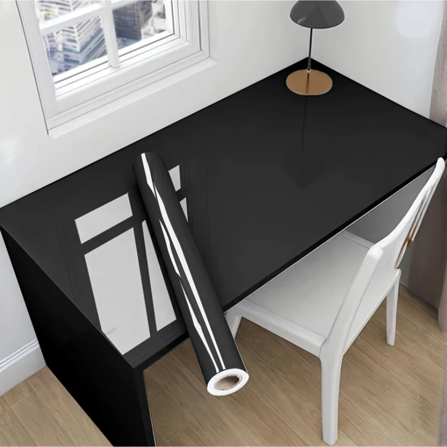 Marble Self-Adhesive Film - Water/Oil Resistant PVC Wallpaper for Kitchen Backsplash & Countertops - Peel & Stick