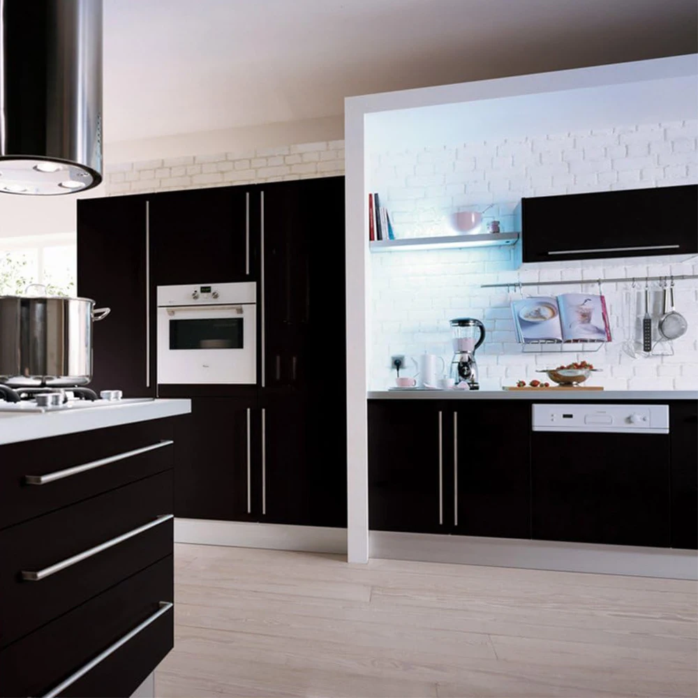 Glossy White Stickers Vinyl Self Adhesive Waterproof Oil Proof Sticker Kitchen Counter Panels Furniture Renovation Wallpaper