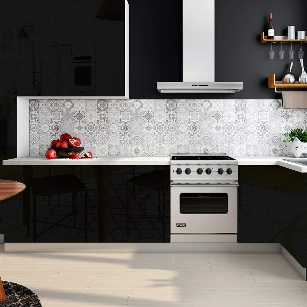 Glossy White Stickers Vinyl Self Adhesive Waterproof Oil Proof Sticker Kitchen Counter Panels Furniture Renovation Wallpaper