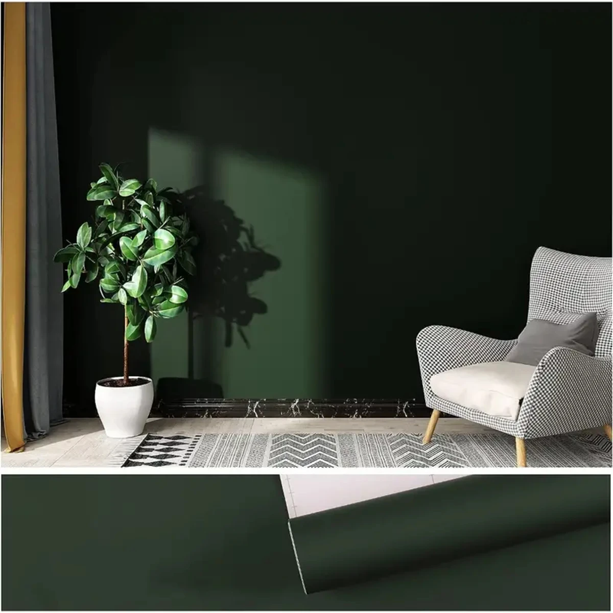 2/3/5M Length Matte Wallpaper Self-Adhesive PVC for Wall Shelf Liner Table Door Living Room Contact Paper Furnitur Renov Sticker