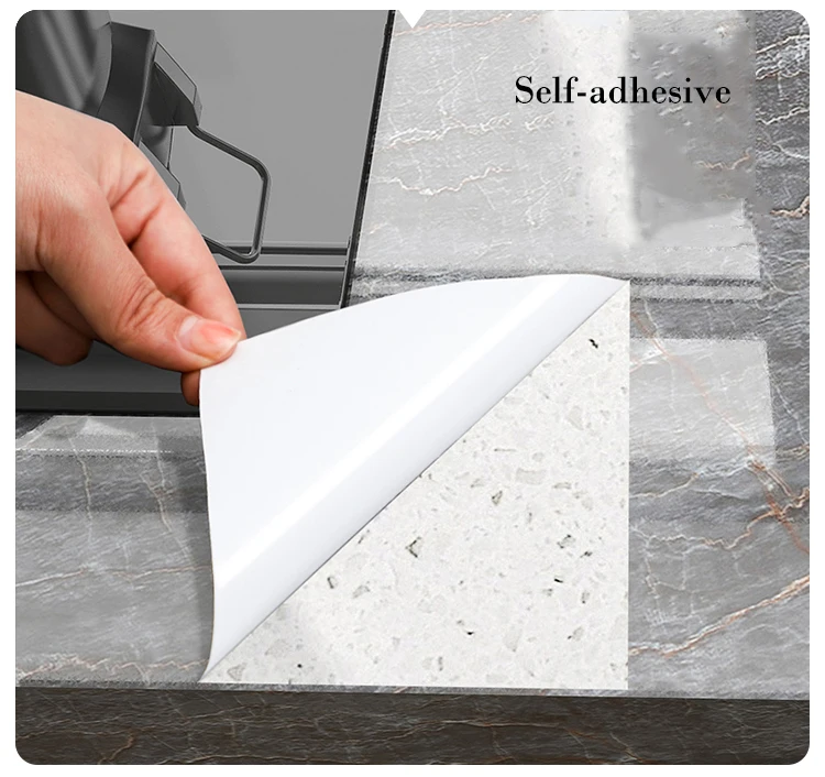 40cm Marble Self-adhesive Wallpaper Bathroom Kitchen Cabinet Countertop Contact Paper PVC Waterproof Wall Stickers