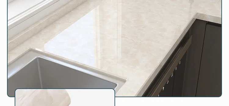 60cm Waterproof Oil Resistant Mold Resistant Self-Adhesive PVC Marble Wall Sticker for Kitchen Cabinets Countertops Wallpaper