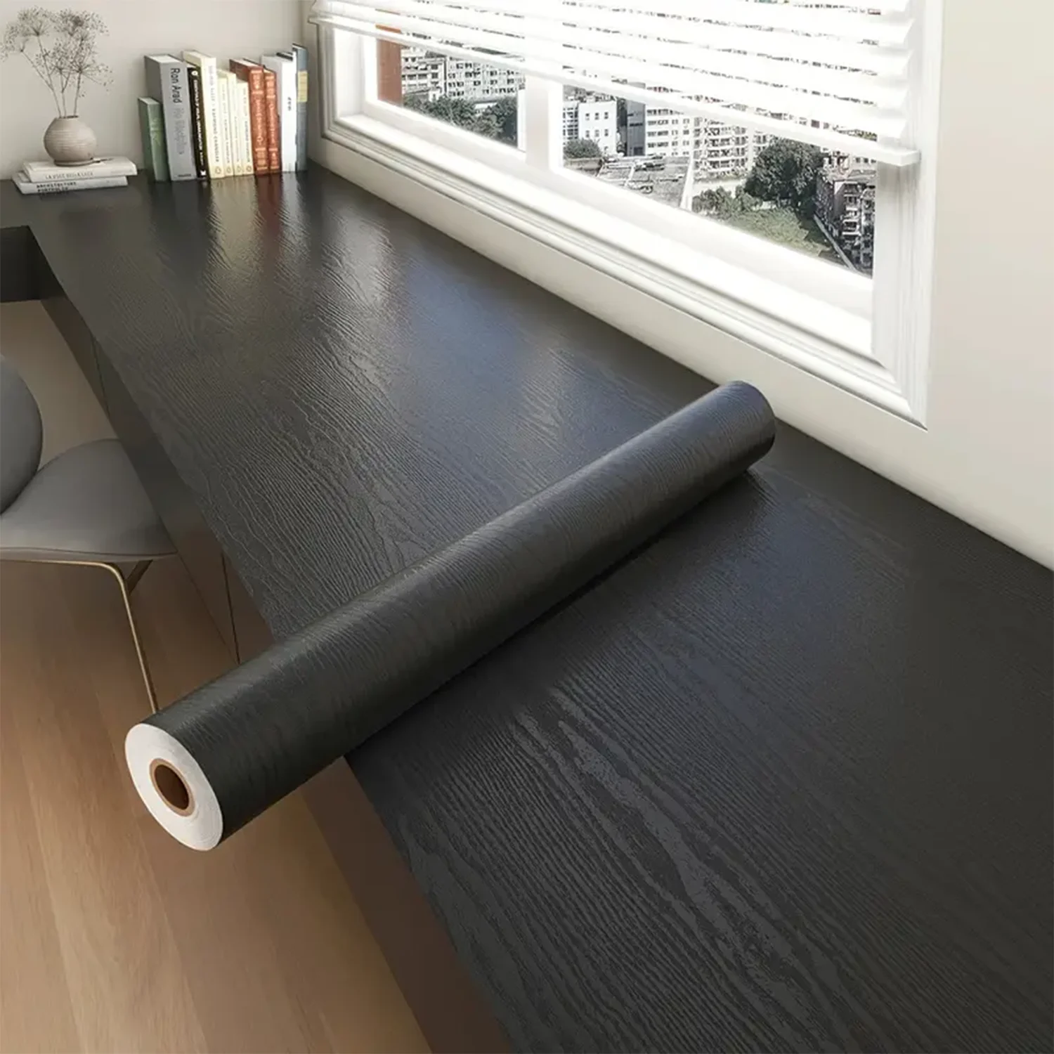 Vinyl Self-adhesive Waterproof Wood Wallpapers Wall Stickers for Wall in Rolls Furniture Renovation Film Bedroom Home Decor PVC