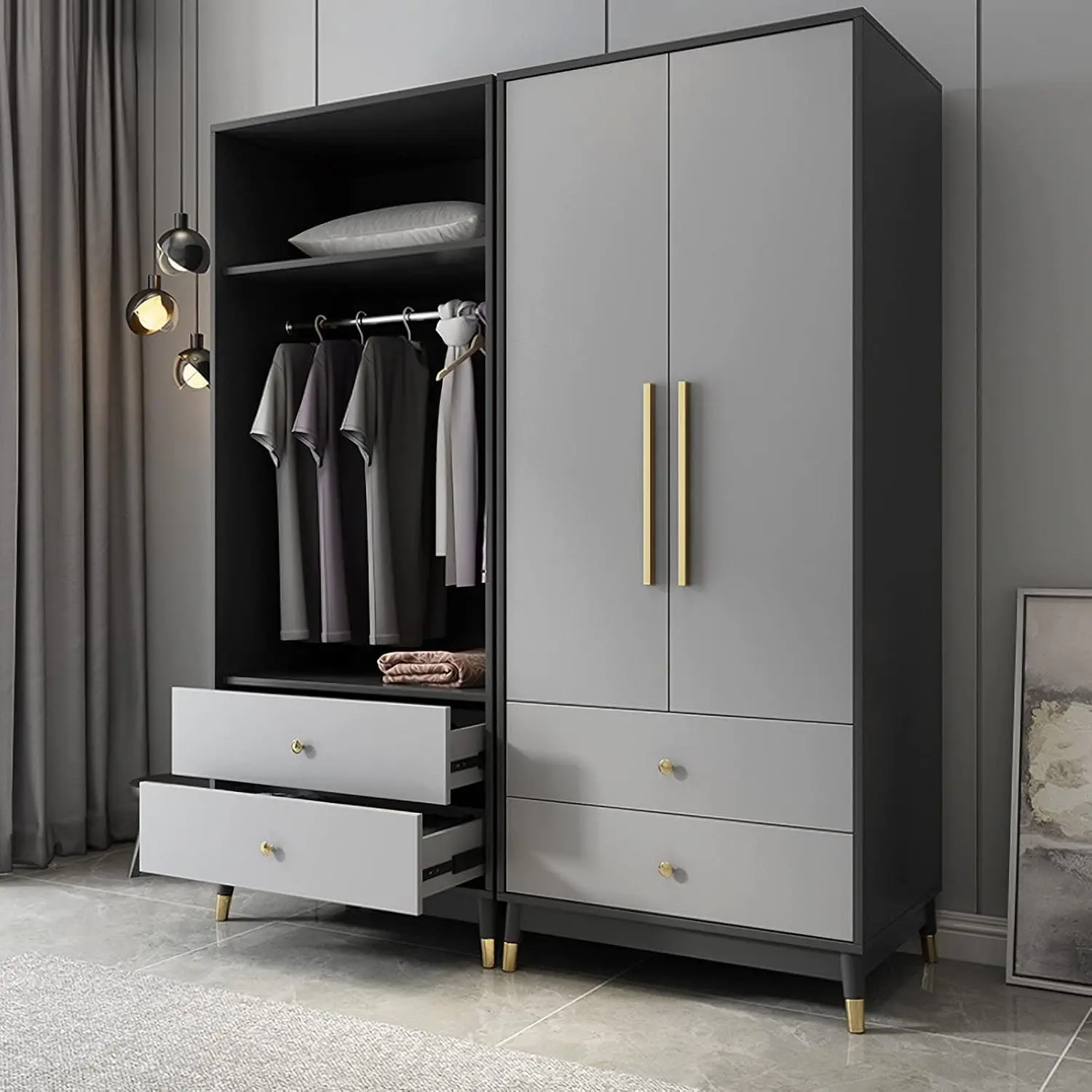 60cmPeel and Stick Vinyl Wallpaper Matte Black Gray White Removable Thick Contact Paper for Walls Kitchens Countertops Cabinets