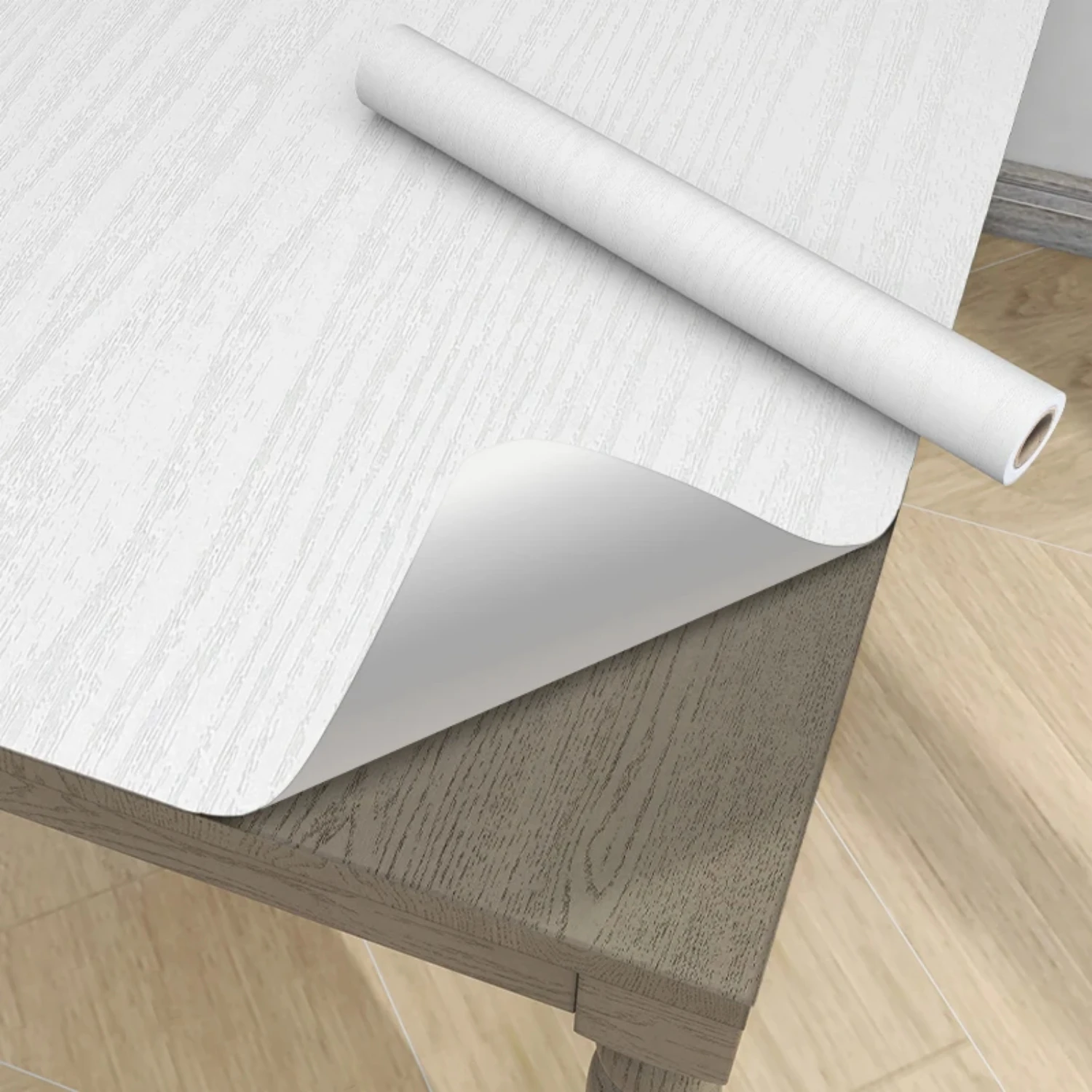 55cm PVC Waterproof Self Adhesive Wallpaper Roll Wood Grain Vinyl Decorative Film for Home Furniture Cabinets Wall Stickers