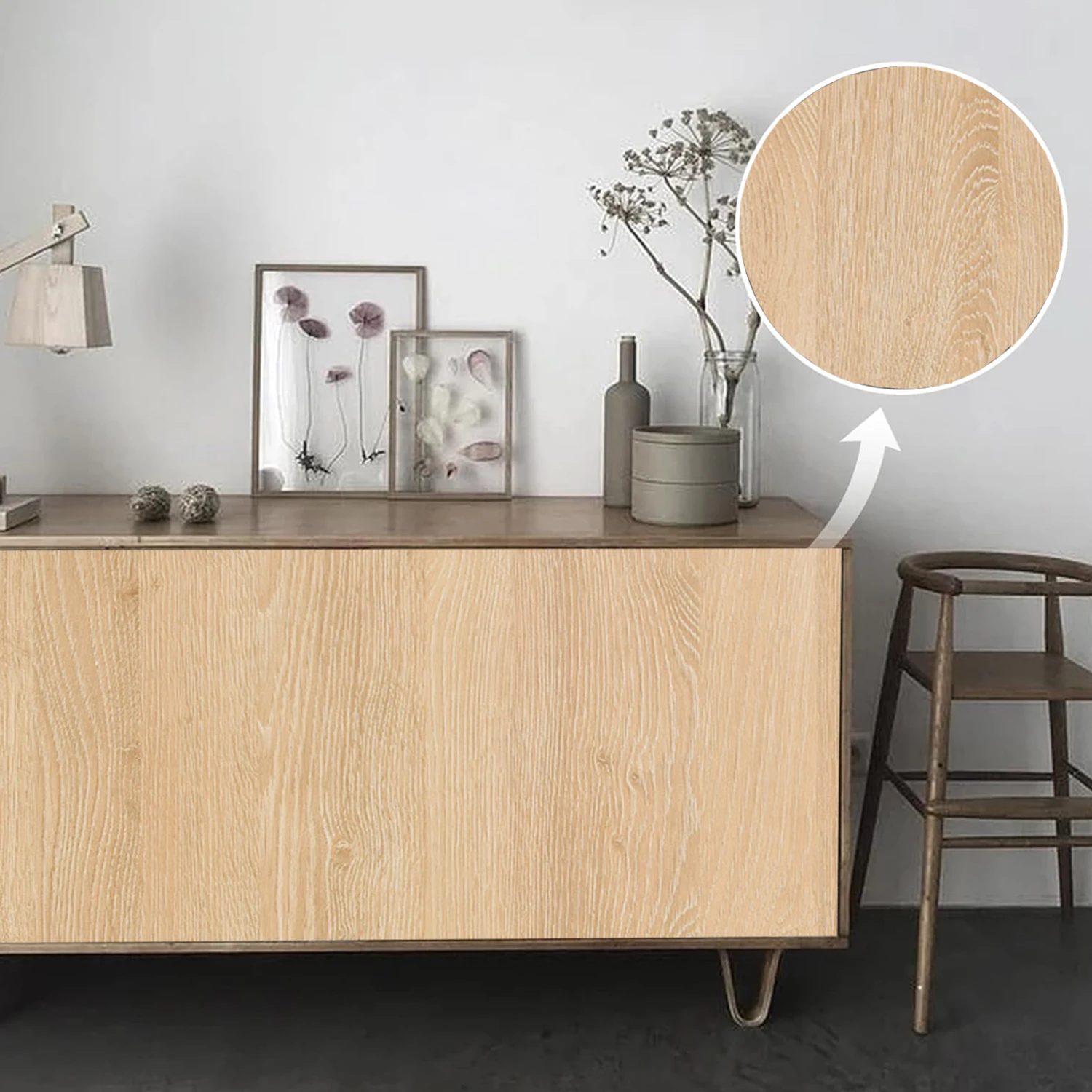 Black Wood Grain Thickening Wallpaper Boeing Film Furniture Kitchen Cabinet PVC Self-Adhesive Stickers Kitchen Vinyl Wallpaper
