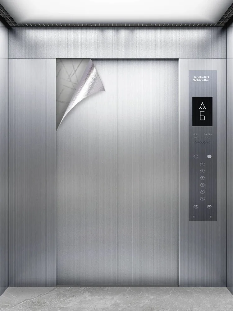 40cm PVC Waterproof Vinyl Wallpaper Stainless Brushed Silver Removable Film for Kitchen Elevator House Appliance Oil-Proof Decor