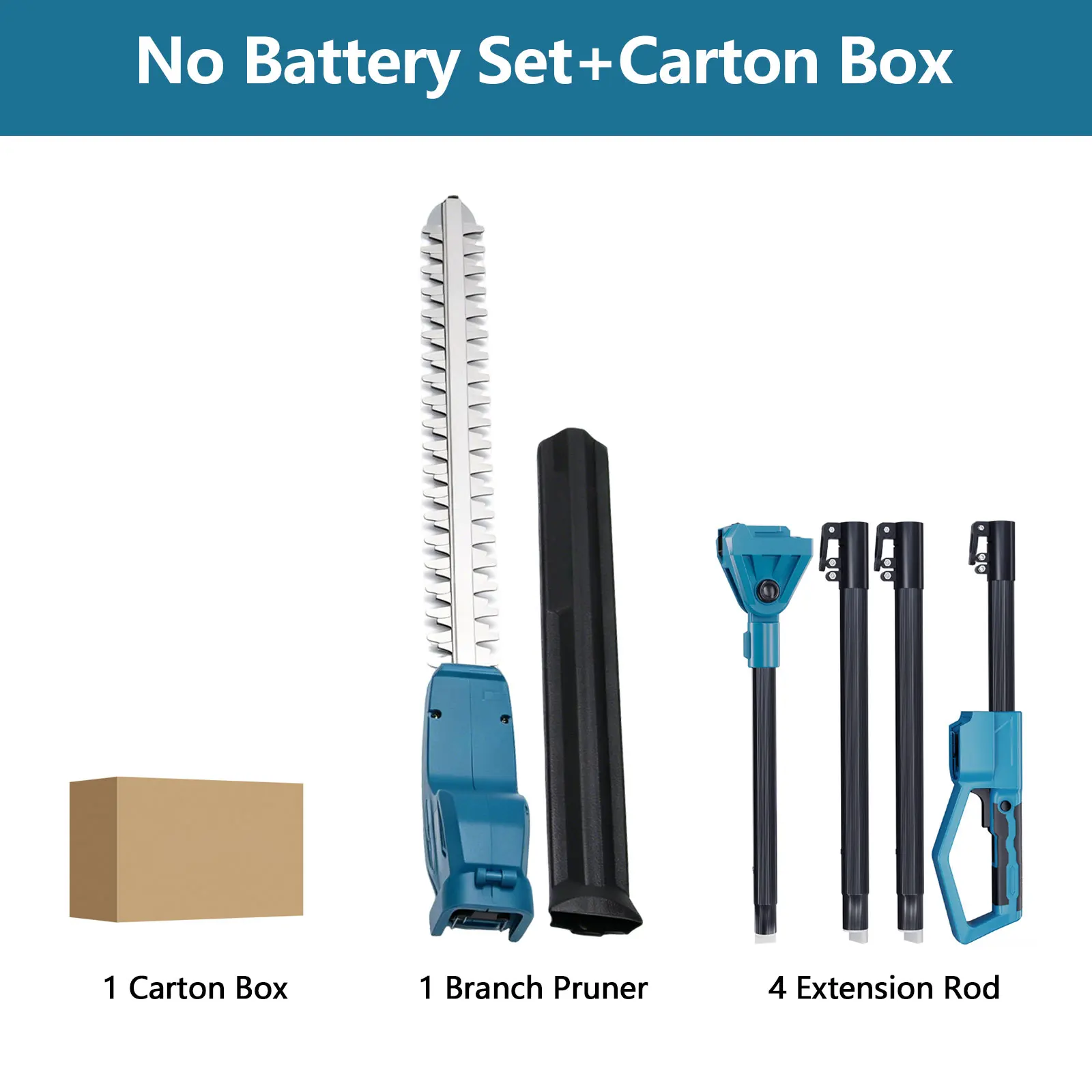 New Electric High Branch Hedge Trimmer Brushless Cordless Telescopic Hedge Shear For Makita 18V Battery Pin Garden Power Tools