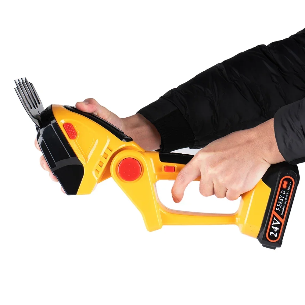 2 IN 1 Cordless Electric Hedge Trimmer 20000RPM Rechargeable Handheld Household Shrub Weeding Pruning Mower Garden Tools