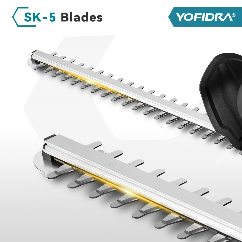 YOFIDRA 2000W Electric Hedge Trimmer 15000RPM Cordless Lawn Mower Hedge Pruner Trimmer Garden Power Tool For Makita Battery Pin