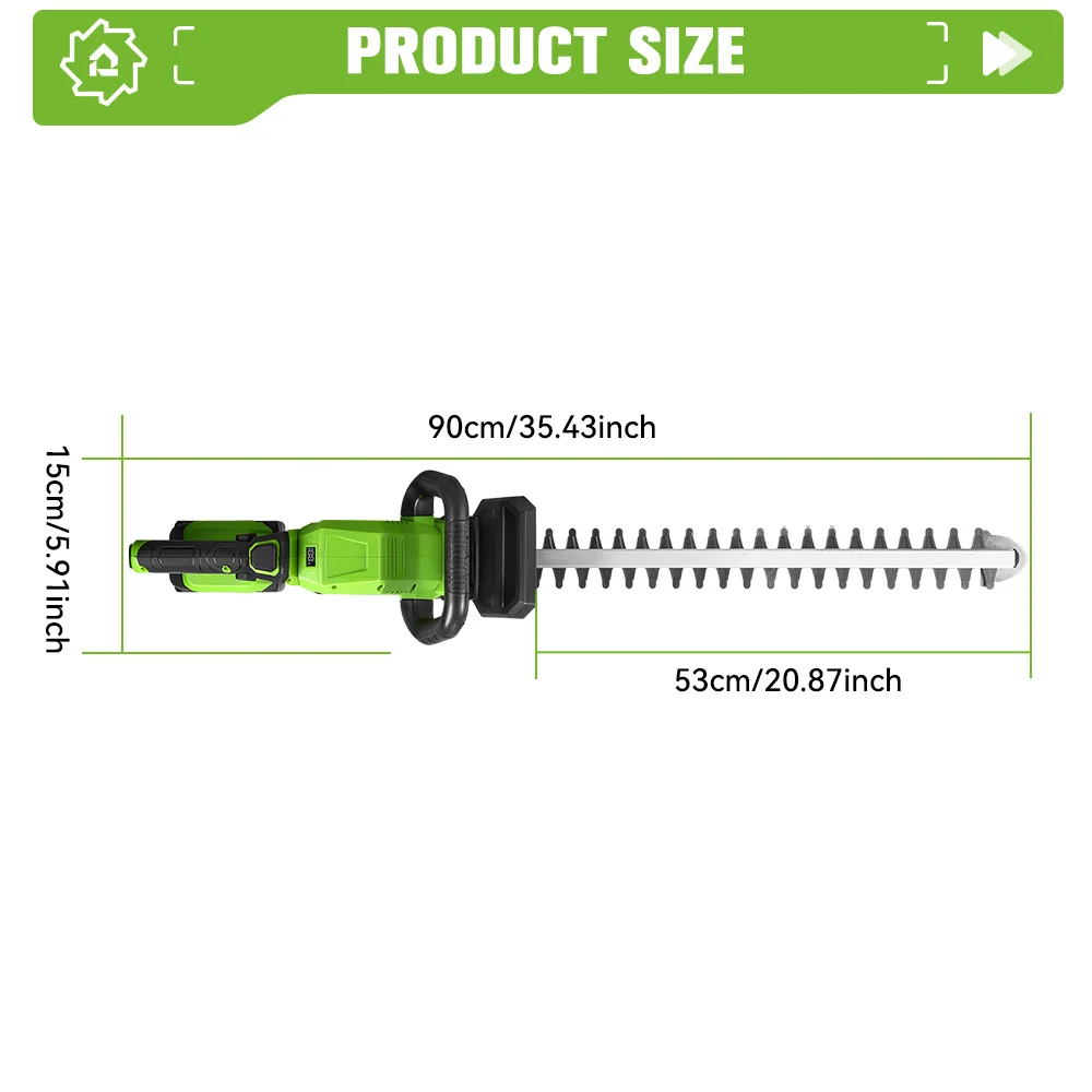 ONEGREEN 2000W Cordless Electric Hedge Trimmer 25000RPM Multifunctional Lawn Garden Pruning Power Tools For Makita Battery Pin