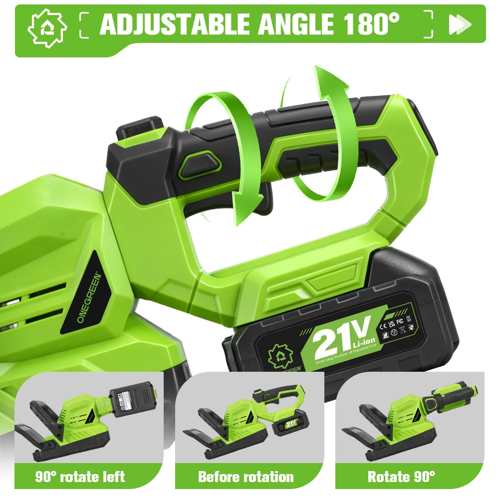 ONEGREEN 2000W Cordless Electric Hedge Trimmer 25000RPM Multifunctional Lawn Garden Pruning Power Tools For Makita Battery Pin