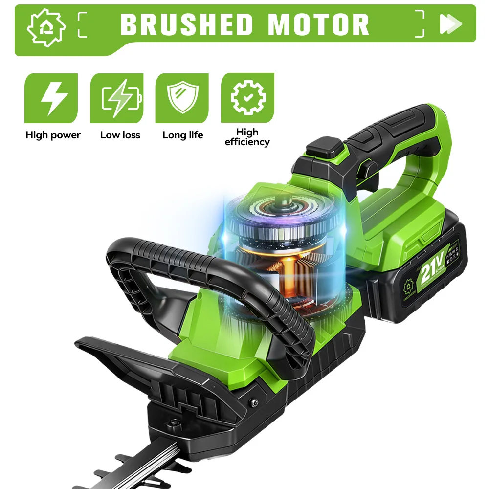 ONEGREEN 2000W Cordless Electric Hedge Trimmer 25000RPM Multifunctional Lawn Garden Pruning Power Tools For Makita Battery Pin