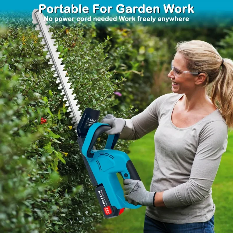 2800W Brushless Electric Hedge Trimmer Cordless Trimmer Pruning Saw Lawn Mower Garden Tools For Makita 18V Battery pins