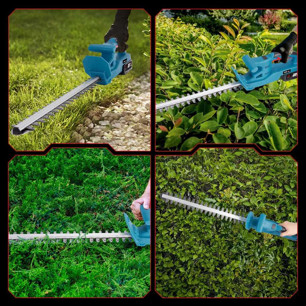 ONEVAN 3000W 6Inch Electric Hedge Trimmer Handheld Cordless Pruning Trimming Garden Lawn Mower Power Tool For Makita Battery Pin