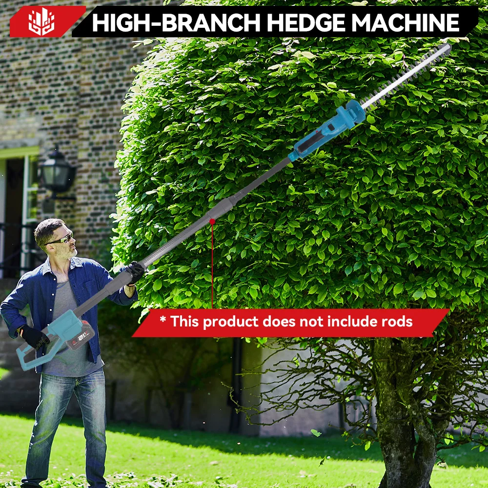 ONEVAN 3000W 6Inch Electric Hedge Trimmer Handheld Cordless Pruning Trimming Garden Lawn Mower Power Tool For Makita Battery Pin