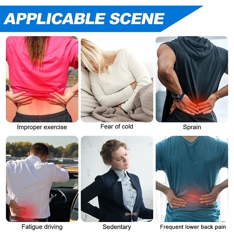 Adjustable Waist Belt Brace Self Heating Magnetic Back Waist Support Belt Lumbar Brace Massage Band