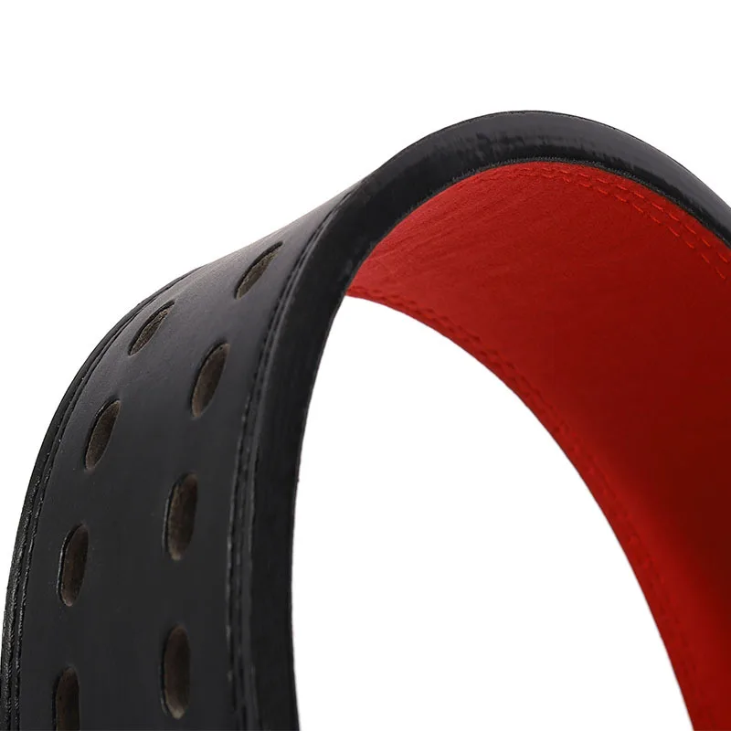 Weightlifting Belt Cowhide Leather Lever Buckle Waist Support Powerlifting Strong Pull Squat Deadlift Gym Training Powerlifters