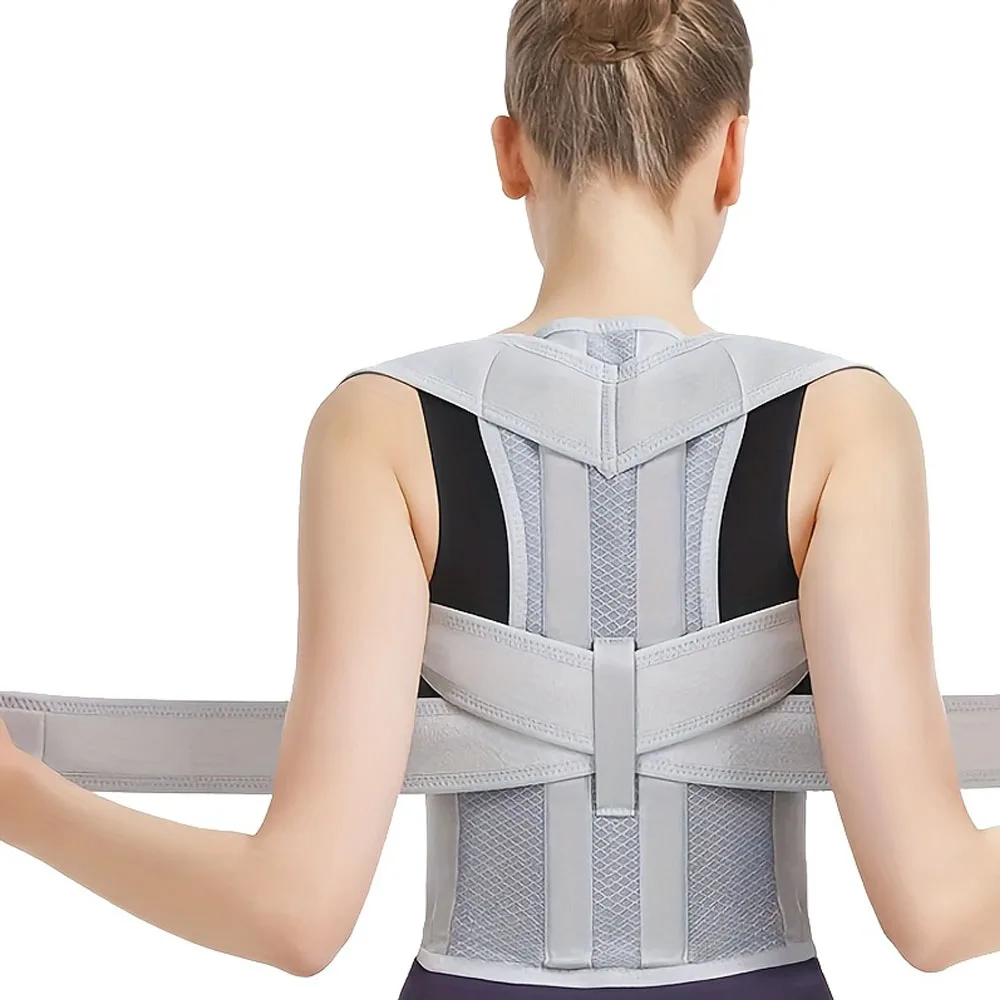 Universal posture belt for men and women - comfortable and fitting back support, elastic with back support