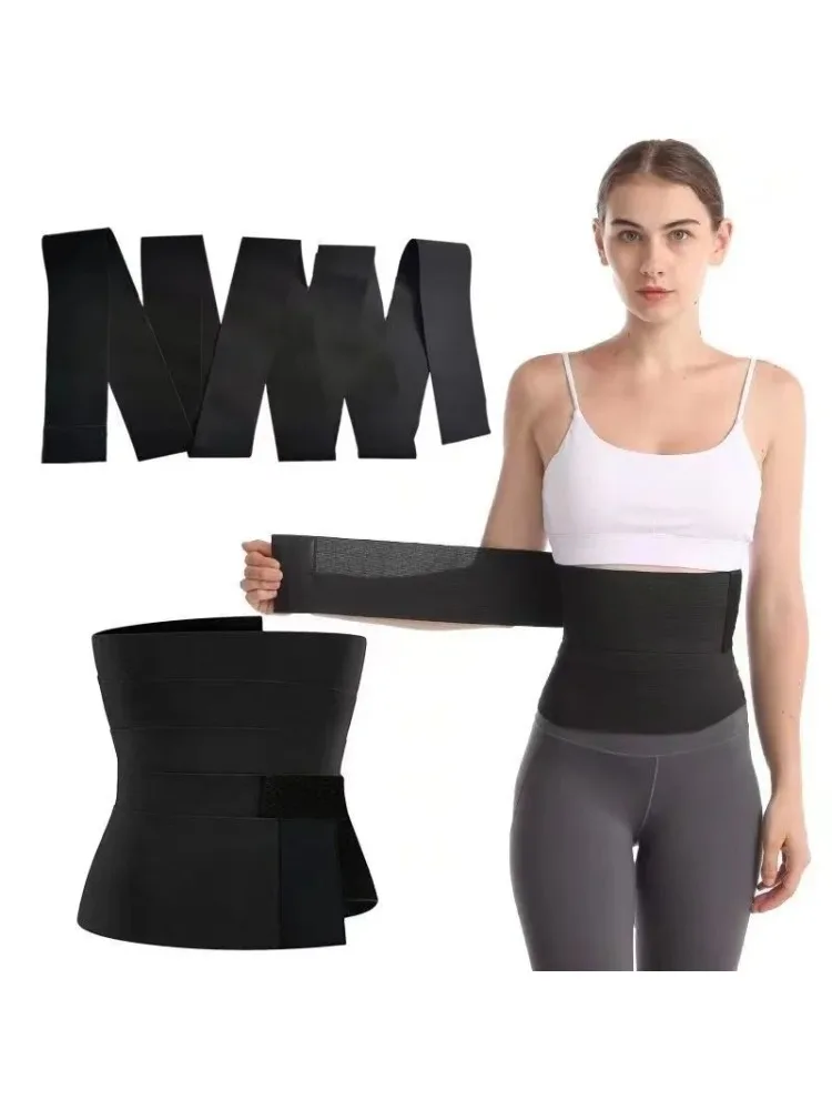 Wrapping thin waist and abdominal band for exercise, fitness, elastic bandage for yoga training, waist tightening