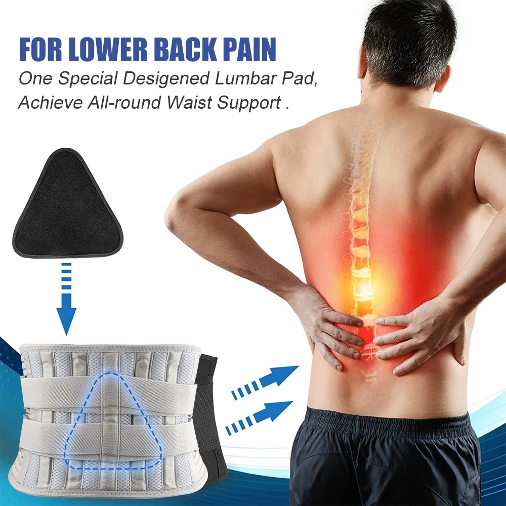 1PCS Back Brace for Lower Back Pain for Women Men with Lumbar Pad - Back Support Belt with 7 Stays for Heavy Lifting,Sciatica