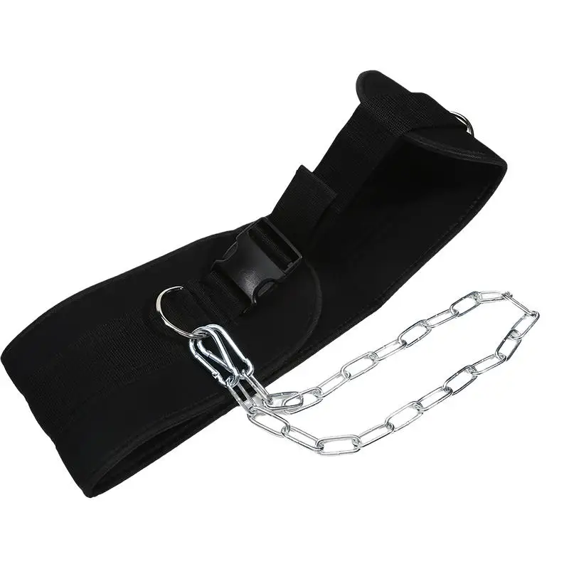Pull up weight carrying fitness belt for men, squat horizontal bar, waist protection, back muscle strength training belt