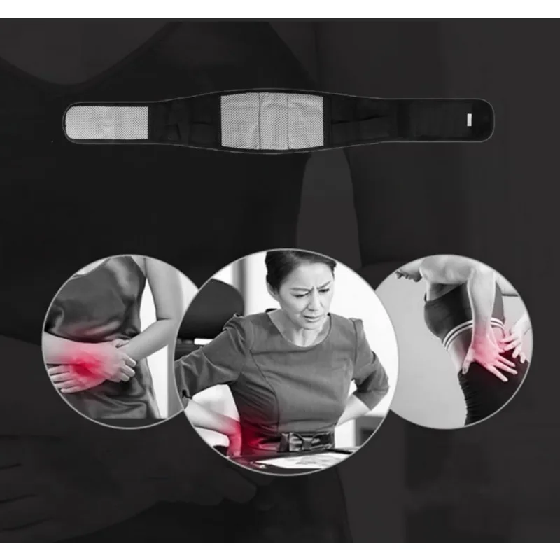 1pc Self Heating Back Brace for Lower Lumbar Support, Adjustable & Breathable Waist Belt for Pain Relief, Men & Women