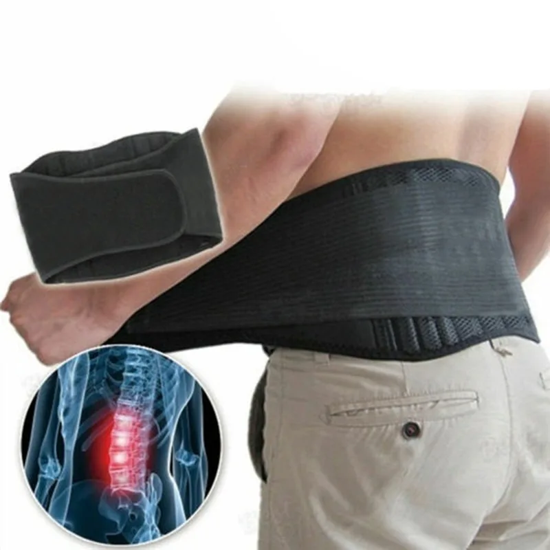1pc Self Heating Back Brace for Lower Lumbar Support, Adjustable & Breathable Waist Belt for Pain Relief, Men & Women