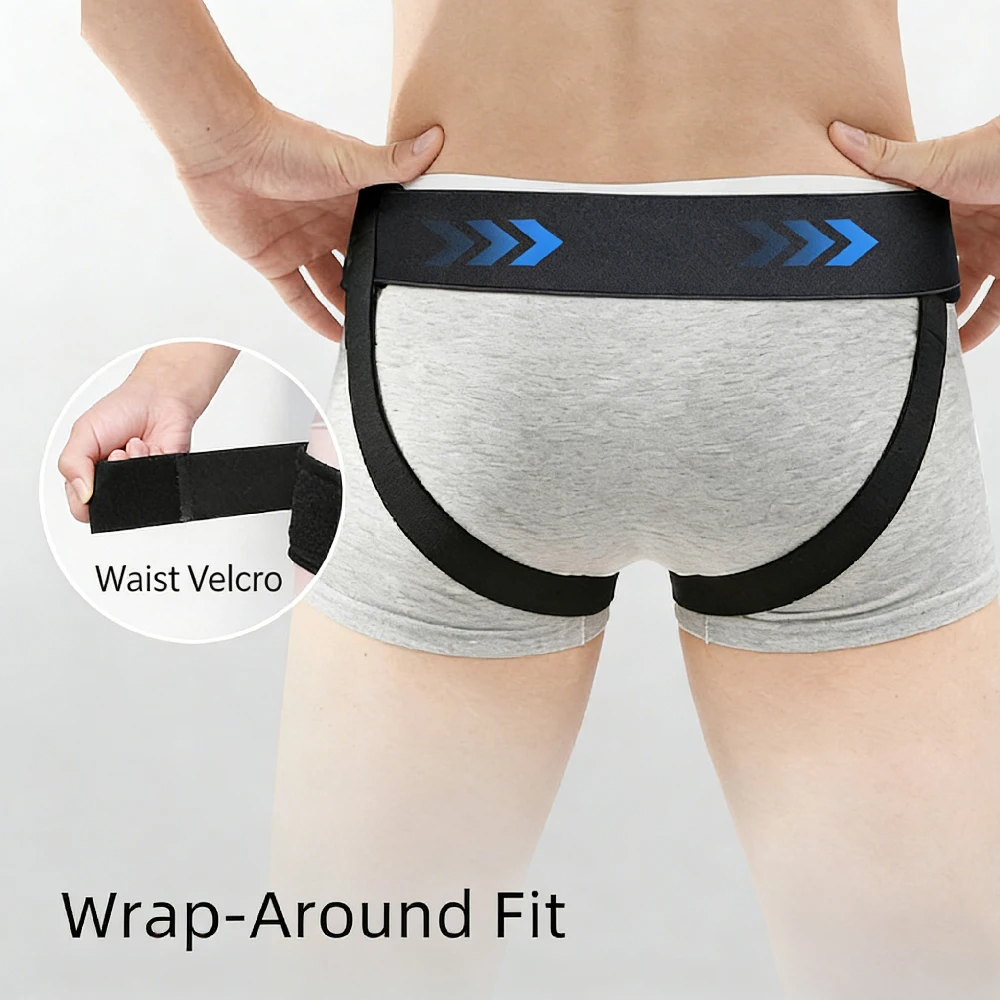 1PCS Hernia Belts for Men， Adjustable Inguinal Hernia Support Belt for Men & Women with 2 Compression Pads，Hernia Support Truss