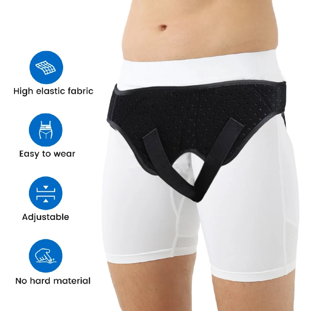 1PCS Hernia Belts for Men， Adjustable Inguinal Hernia Support Belt for Men & Women with 2 Compression Pads，Hernia Support Truss