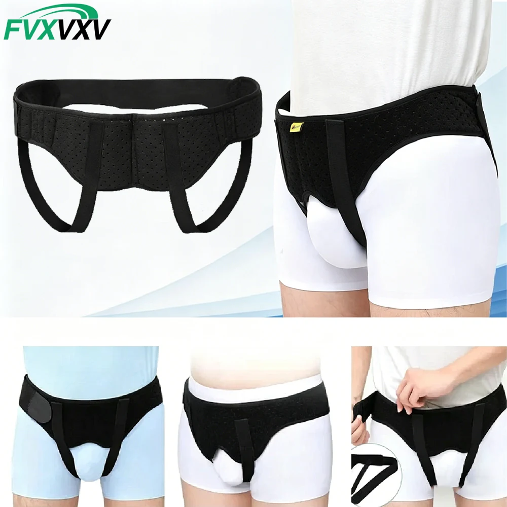 1PCS Hernia Belts for Men， Adjustable Inguinal Hernia Support Belt for Men & Women with 2 Compression Pads，Hernia Support Truss