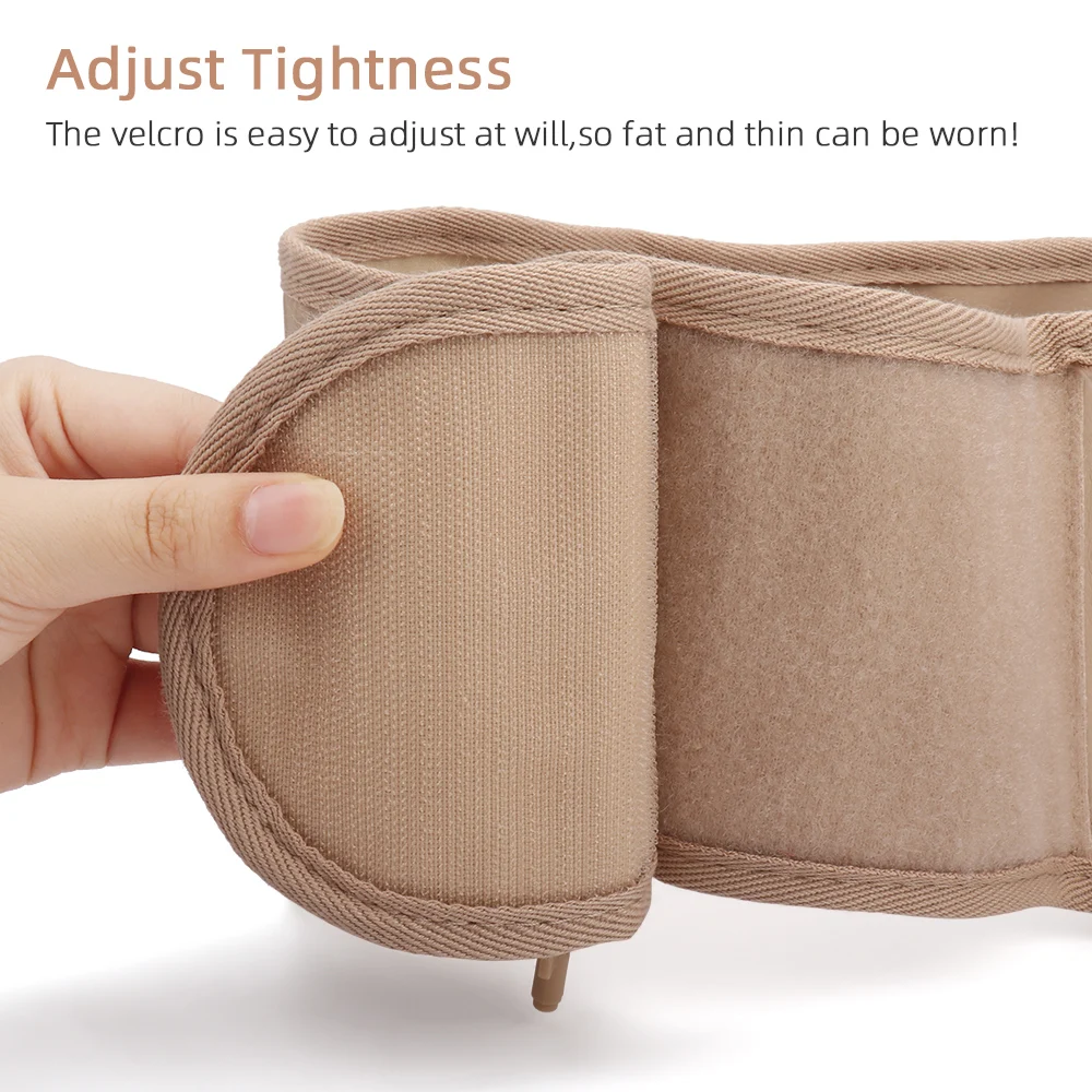 Unisex Inflatable Waist Belt with PU Leather Air Traction Back Support for Low Back Pain Relief Adjustable Adult Protective Gear