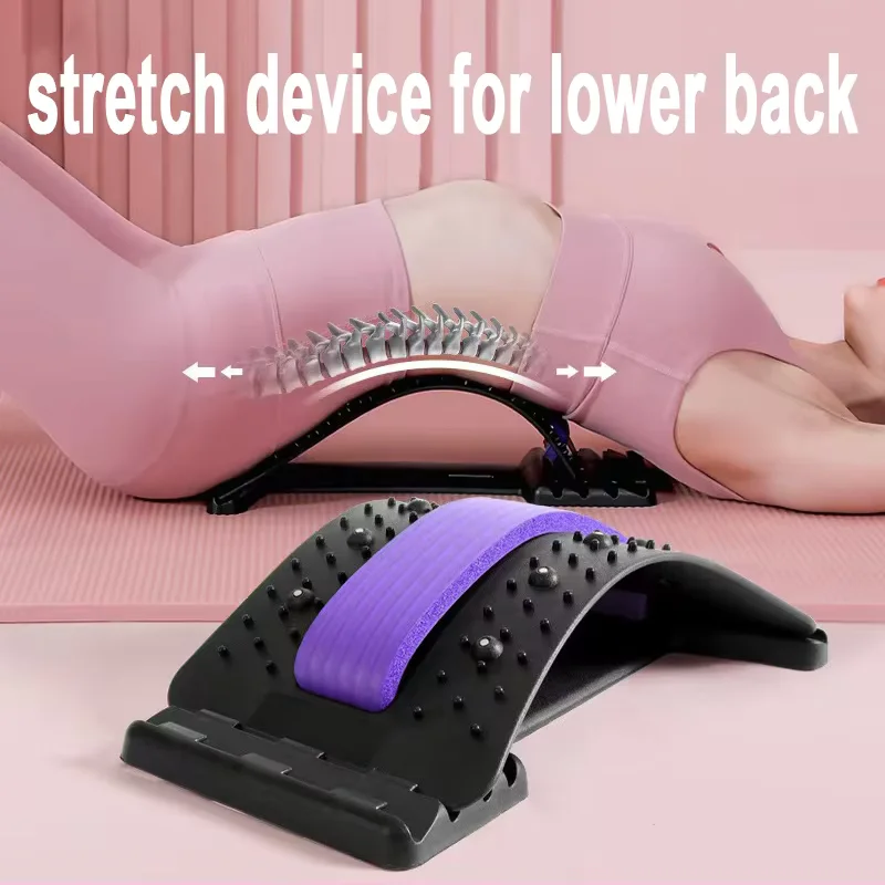 Lumbar Relief Device Cervical Spine Lumbar Spine Stretching Corrector Lumbar Massager Lumbar Support Tool Waist Stretcher