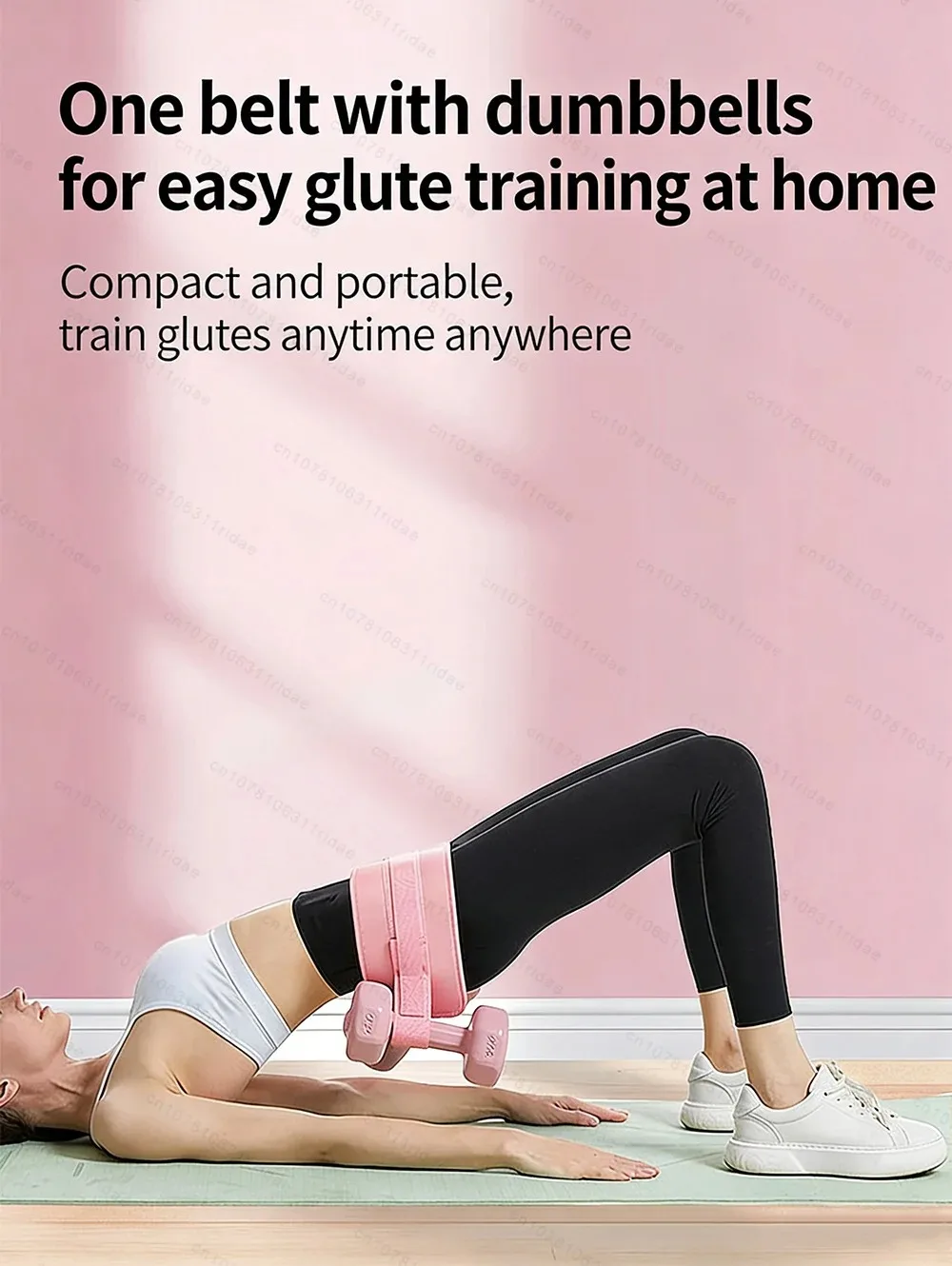Exercise Hip Thrust Belt Effective Glute Bridge Workout Waist Weight Training Kettlebells Gym Fitness Sport Weight Bearing
