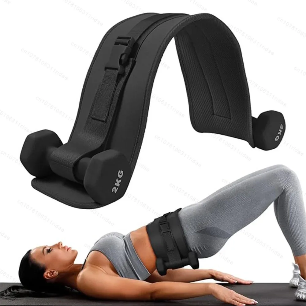 Exercise Hip Thrust Belt Effective Glute Bridge Workout Waist Weight Training Kettlebells Gym Fitness Sport Weight Bearing