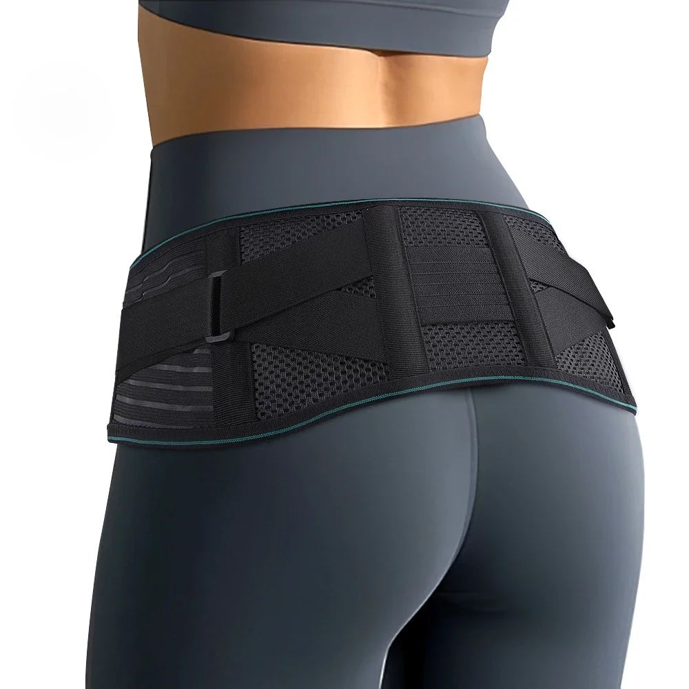 1PCS Lower Back Brace for Pain Relief- Adjustable Lumbar Support Belt with 4 Steel Stays,Breathable & Posture Corrector for Work