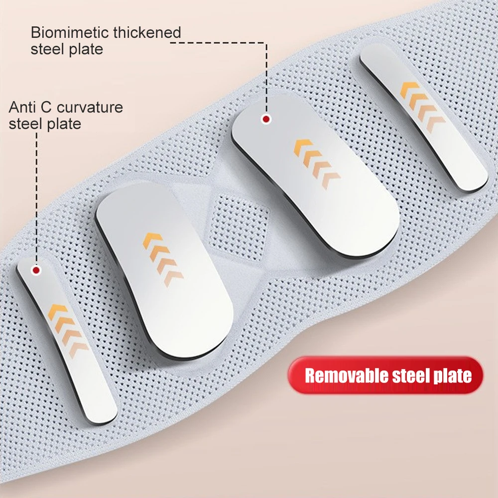1PCS Adjustable Lumbar Support Belt for Men Women, Breathable Back Support Belt, Waist Brace